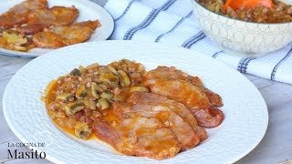 Filetes de cerdo en salsa castellana  Receta tradicional Receta que me dais por instagram [upl. by Okemak]