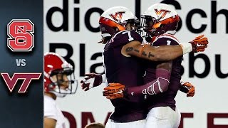 NC State vs Virginia Tech Football Highlights 2015 [upl. by Eiboh]