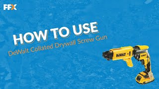 How to use the DeWalt DCF6202 Collated Drywall Screw Gun  DeWalt Screw Gun  Drywall Screw Gun [upl. by Saxet]