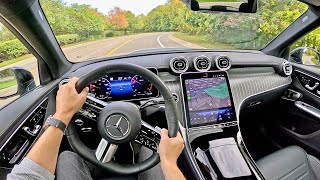 2024 MercedesBenz GLC 300  POV Driving Impressions [upl. by Chak24]