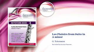 Les Plaisirs from Suite in A minor Piano Accompaniment [upl. by Lleinnad]