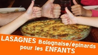 Recette lasagnes aux épinards maison [upl. by Nathanson577]