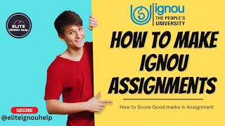 How to Make Assignments  IGNOU Assignment ignouallassignment freesolvedassignment [upl. by Vallery]