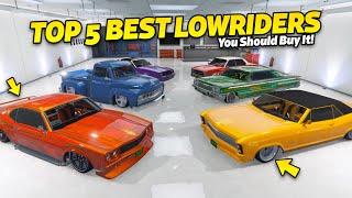 TOP 5 Best LOWRIDERS To Customize In Bennys Shop  GTA 5 Online [upl. by Christenson]