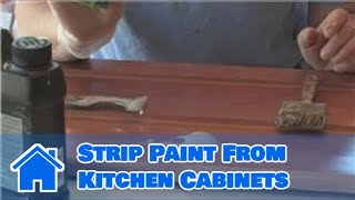 Interior Painting Ideas  How to Strip Paint From Kitchen Cabinets [upl. by Phares]