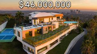 Bali Inspired BEVERLY HILLS Mansion With Insane City Views [upl. by Marsland]