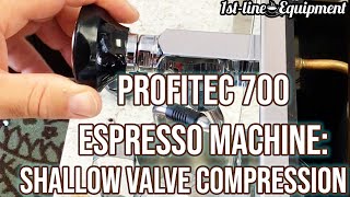 Profitec 700 Espresso Machine Shallow Valve Compression [upl. by Jackie]