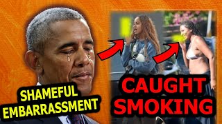 CAUGHT SMOKING Sasha Obama HEAVILY Criticized Broke Barracks HEART Apart Shameful [upl. by Naoj]