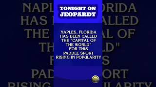 Pickleball on Jeopardy pickleball shorts [upl. by Yblek]