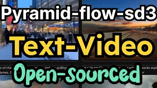 Free Textvideo model with longer Video generation Pyramidflowsd3 [upl. by Aneeuq]