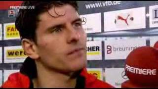 Mario Gomez interview [upl. by Nylkaj]