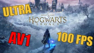 AMD 7700 XT  Ryzen 7600  Hogwarts Legacy Ultra 1080p AV1 6000kbps Benchmark [upl. by Anaher]