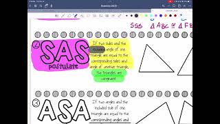 SSS and SAS Congruency [upl. by Aicre]