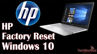 HP Laptop Factory Reset Windows 10 [upl. by Nehpets]