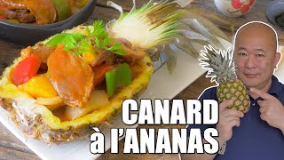 Canard à lananas  Recette chinoise facile  Le Riz Jaune [upl. by Ventura]