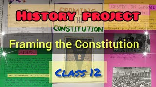 quotFraming the Constitutionquot History Project Class12cbsc [upl. by Ajnin]