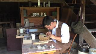 Tinsmithing at Old Bethpage Village Restoration [upl. by Ylam]