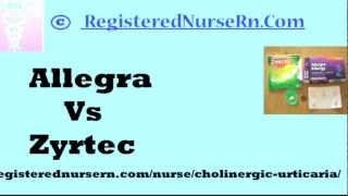 Allegra Vs Zyrtec [upl. by Weigle]