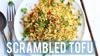 SCRAMBLED TOFU  Vegan Breakfast Ideas [upl. by Ttiwed208]