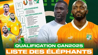 LISTE DES ÉLÉPHANTS POUR LA DOUBLE CONFRONTATIONS CONTRE LA SIERRALEONE [upl. by Etteuqram]