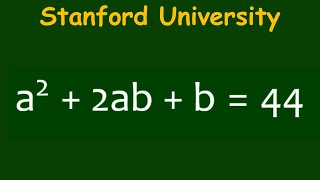 A very tricky Question from Stanford University Entrance Exam  Find the Value of a amp b [upl. by Adlihtam]