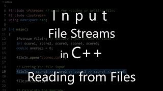 Input File Streams in C Reading from Files [upl. by Tedman506]