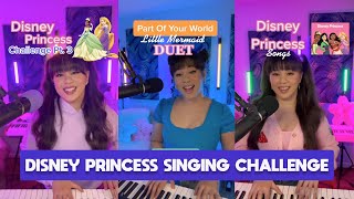 Disney Princess Singing Challenge Sing With Me Part 1 [upl. by Euqinna]