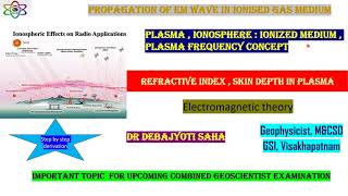 EM wave propagation in Ionized mediumPlasma its occurrences Ionosphere Radio wave propagation [upl. by Herrick730]