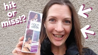 Dyeing My Virgin Brown Hair Burgundy With Loreal Colorista [upl. by Sorcim]