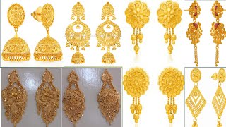 gold earrings design new model 2024  gold earrings design new [upl. by Arbua]