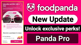 foodpanda pandapro offer 2023  foodpanda voucher  foodpanda Unlock exclusive perks [upl. by Demott]