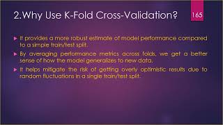 ML 46 K fold cross validation [upl. by Alessandra]