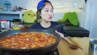 2 How to Enjoy Super Spicy Noodles Spicy Seafood RiceNoodle Soup aka JJAMPPONG CookingMukbang [upl. by Analli952]