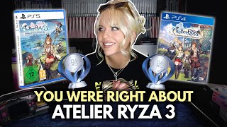 Atelier Ryza 3 after 100 Completion  Replayed the first Ryza to Platinum Trophy on PlayStation 5 [upl. by Hessler]