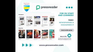 OU eLibrary Videos Part 10 PressReader Newspaper Direct Service [upl. by Fletcher370]