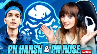 PN HARSH amp PN ROSE LIVE RANK PUSH TO GRANDMASTER 🤩🔥  PNHARSH SHORTS PNROSE FREEFIRELIVE [upl. by Barimah217]