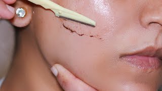 This is How to SHAVE Your Face for Clear Smooth Skin [upl. by Avilys]