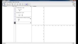 GeoGebra  CAS del 1 [upl. by Kreiner]