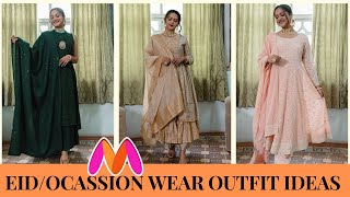 EID OUTFIT IDEAS MYNTRA HAUL  EID LOOKBOOK GoGlam [upl. by Doowrehs341]