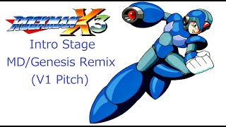 MegaMan X3  Opening Stage Sega MegadriveGenesis Remix v1 Pitch By TheLegendOfRenegade [upl. by Ahsam]