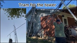 Tram 1481B install on tower [upl. by Druce617]