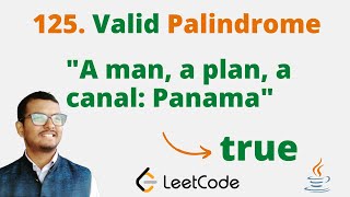 125 Valid Palindrome  Java  Leetcode  Hindi [upl. by Aruasor]