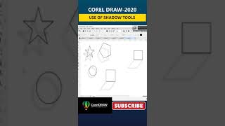 Corel Draw 2020 me Shadow Tool ka Use kaise kare [upl. by Tica]