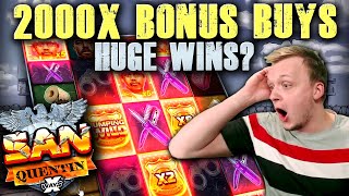 HUGE WINS on new San Quentin x2000 BONUS BUYS [upl. by Reeher]