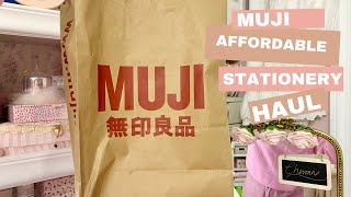 AFFORDABLE STATIONERY MUJI STORE NYC cheapstationery mujistore stationeryhaul plannercommunity [upl. by Ayotac81]