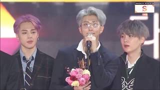 SUB ESP BTS Daesang  Seoul Music Awards 2019 [upl. by Audly]