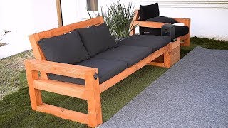 Crea Un Sofa Moderno Para El Exterior  Hazlo Tu Mismo [upl. by Pouncey972]