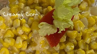 The perfect Cream Style Corn  Delicious Side Dish  How To Make Creamy Corn [upl. by Aidile]