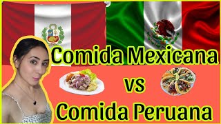 Comida Mexicana vs Comida Peruana perúmexico comida [upl. by Htederem]