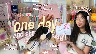 How I STUDY 24hrs BEFORE AN EXAM and still get an A STUDY VLOG ₊˚🎀📂⊹cramming intense [upl. by Adiam994]